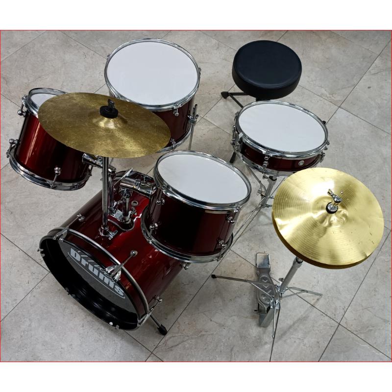 usaato Batteria Junior Acustica 5 pz.completa di piatti