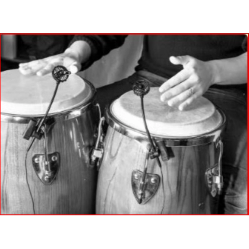 Audio design Pa MHP Microfono per HandPan, Congas, Bonghi, Incluso adattatore XLR