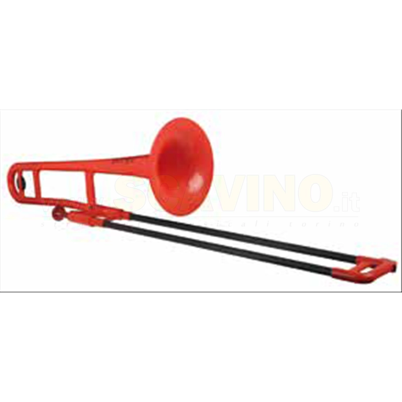 pBone Trombone Tenore in Plastica Rosso