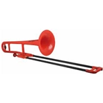 pBone Trombone Tenore in Plastica Rosso