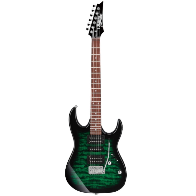 Ibanez GRX70QATEB Chitarra Transparent Emerald Burst