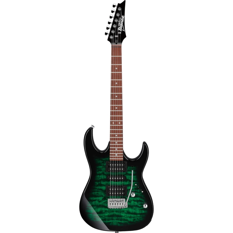 Ibanez GRX70QATEB Chitarra Transparent Emerald Burst