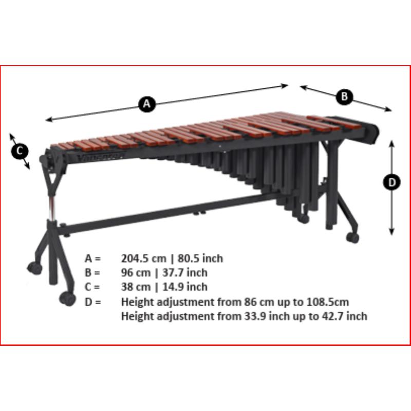 VANCORE Marimba PSM 501 A2-C7 Padouk 4.3 ottave, mm.65-40