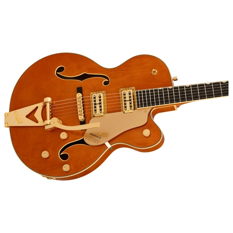Gretsch Synchromatic™ Nashville™ Hollow Body Single-Cut with Bigsby®, Ebony Fingerboard, 50's Orange Stain
