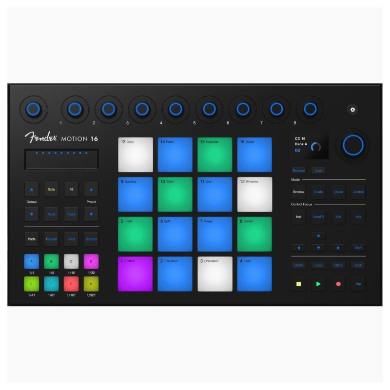 Fender Motion 16 Controller Midi con Pad Fatar e Integrazione Studio Pro