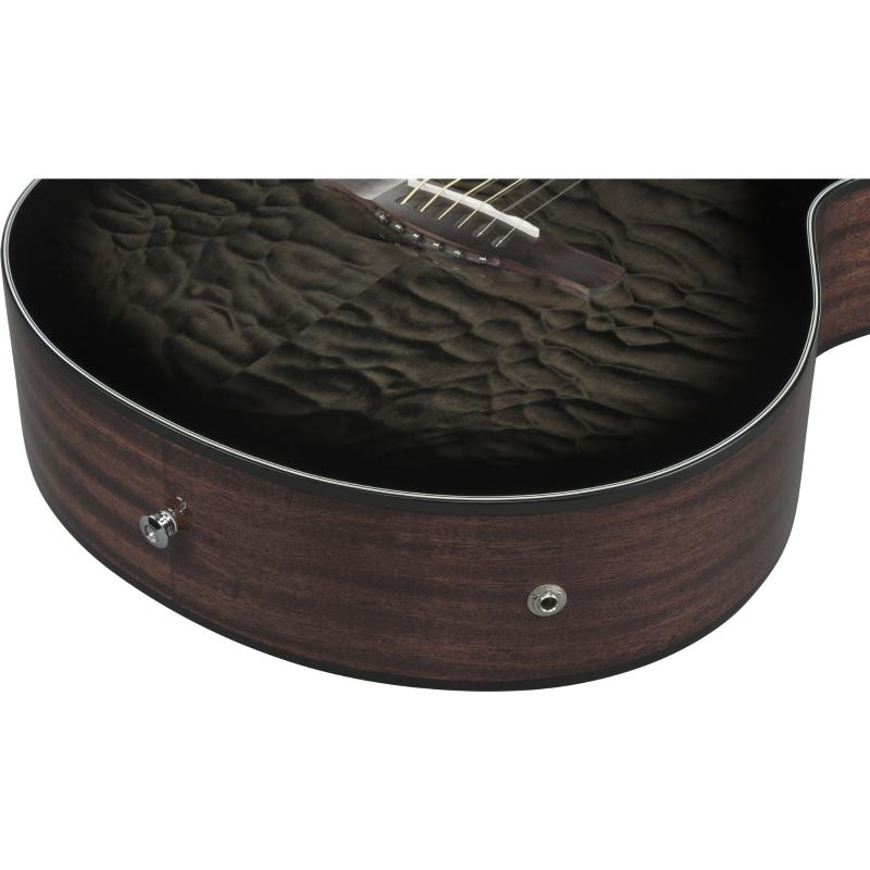 Ibanez AEWC16QATKH Transparent Black Sunburst Chitarra Acusitca