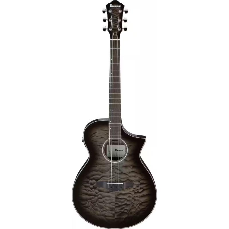 Ibanez AEWC16QATKH Transparent Black Sunburst Chitarra Acusitca