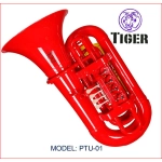 TIGER Tuba in Sib in Plastica Rossa, 4 cilindri