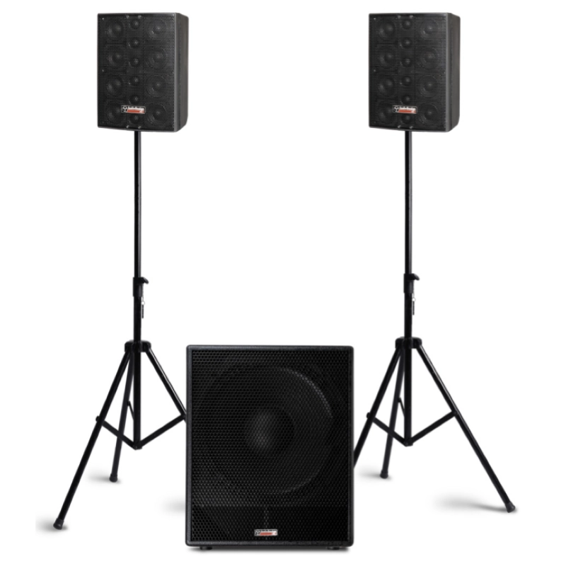 Audio Design TRIO F1 Sistema amplificato SW + Satelliti 3000Watt