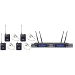 Audio Design PMU D440 Radiomicroofno kit di 4 Headset Color Carne