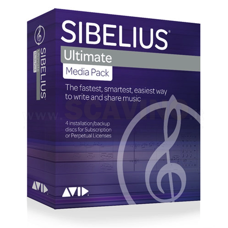 Avid Sibelius Ultimate Software per Notazioni Musicale Edu