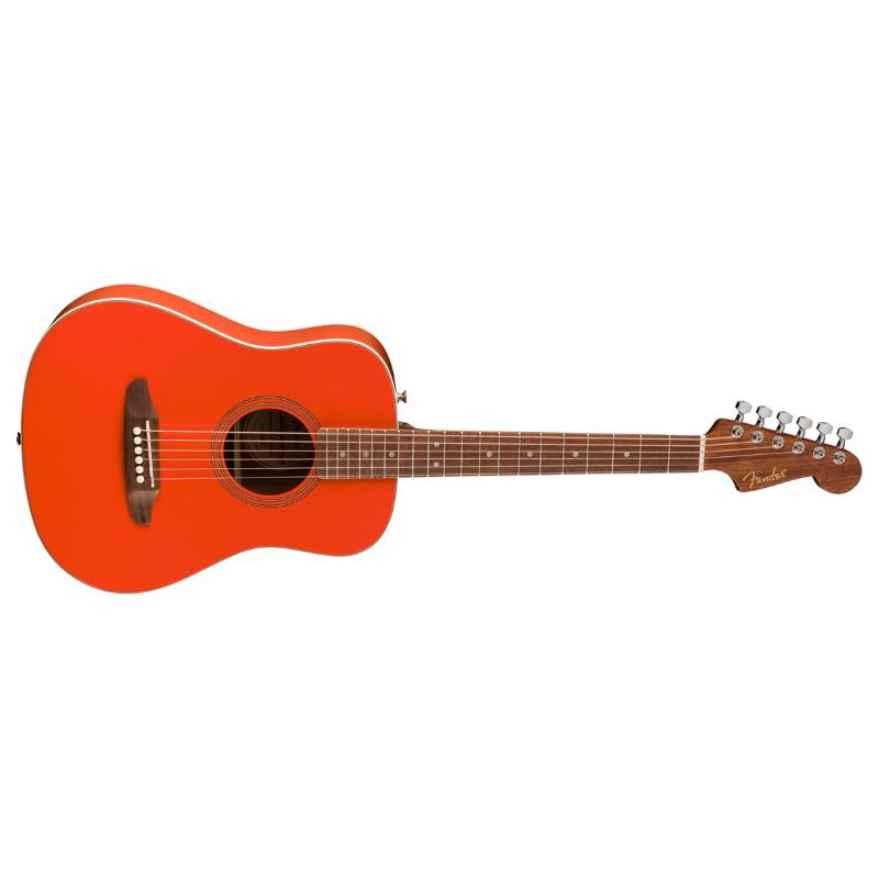 Fender California Standard Redondo™ Mini with Bag, Spruce Top, Fiesta Red