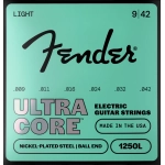 Fender 1250 Ultracore™ Guitar Strings, Nickel Plated Steel, Ball End, 1250L Gauges .009-.042, (6)