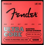 Fender 1250 Ultracore™ Guitar Strings, Nickel Plated Steel, Ball End, 1250R Gauges .010-.046, (6)