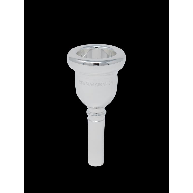 Breslmair Y5 Bocchino per Trombone Tenore Argentato Penna Larga