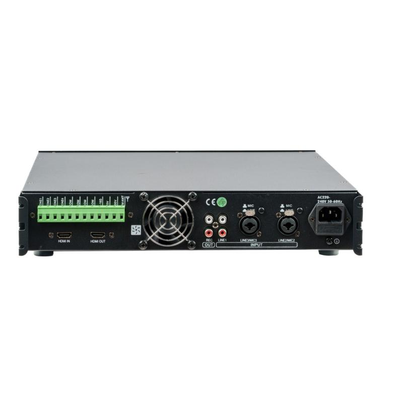 Audio Design PA 4A350HDMI-PH Amplificatore PA 8 Ohm 70/100 V a 4 zone con controllo volume 350 W Conn.HDMI Al.Phantom