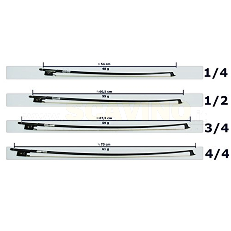 BRUCK ARCO VIOLINO 3/4 CARBONIO