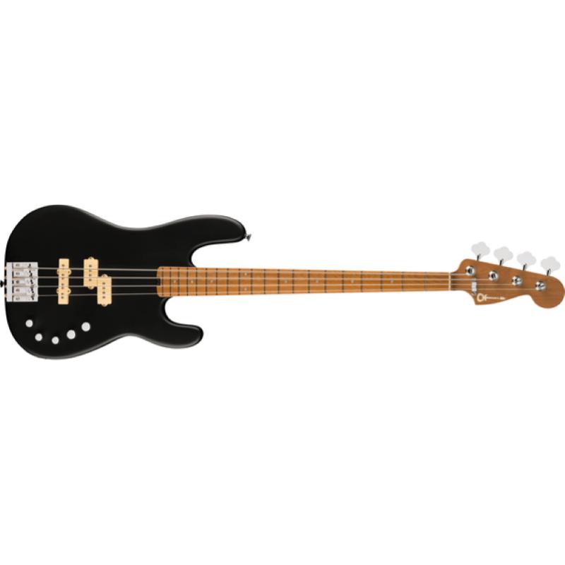 Charvel Pro-Mod San Dimas® Bass PJ IV, Caramelized Maple Fingerboard, Satin Black