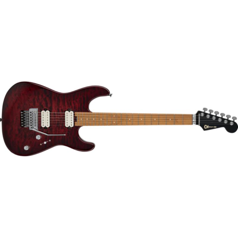 Charvel Pro-Mod Plus San Dimas® Style 1 HH FR CM, Carmalized Maple Fingerboard, Sangria Burst
