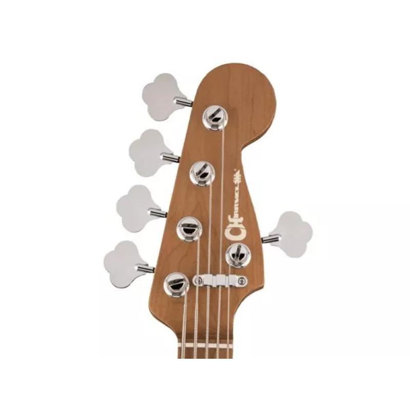 Charvel Pro-Mod San Dimas® Bass PJ V, Caramelized Maple Fingerboard, Metallic Black