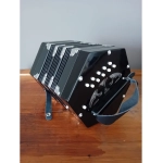 CROSIO CONCERTINA Esagonale 20 voci, Nera c/borsa
