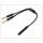 Cavo adattatore a Y, 2x Jack 6.3 Mono > 1x Jack femmina 6.3 stereo cm.30