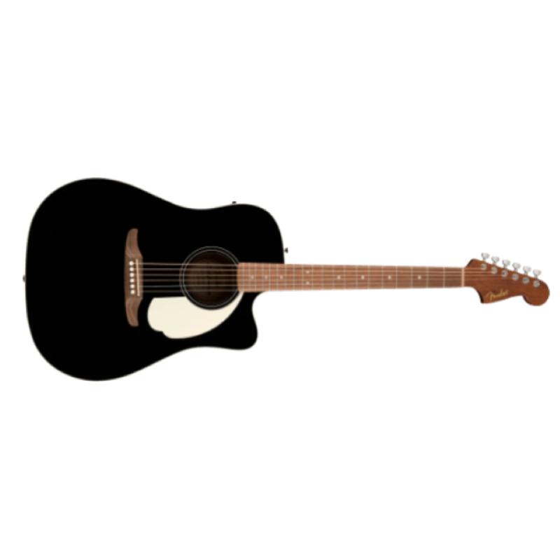 Fender California Standard Redondo™ CE, Spruce Top, Ivory Pickguard, Black