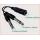 Cavo adattatore a Y, 2x Jack 6.3 Mono > 1x Jack femmina 6.3 mono cm. 20