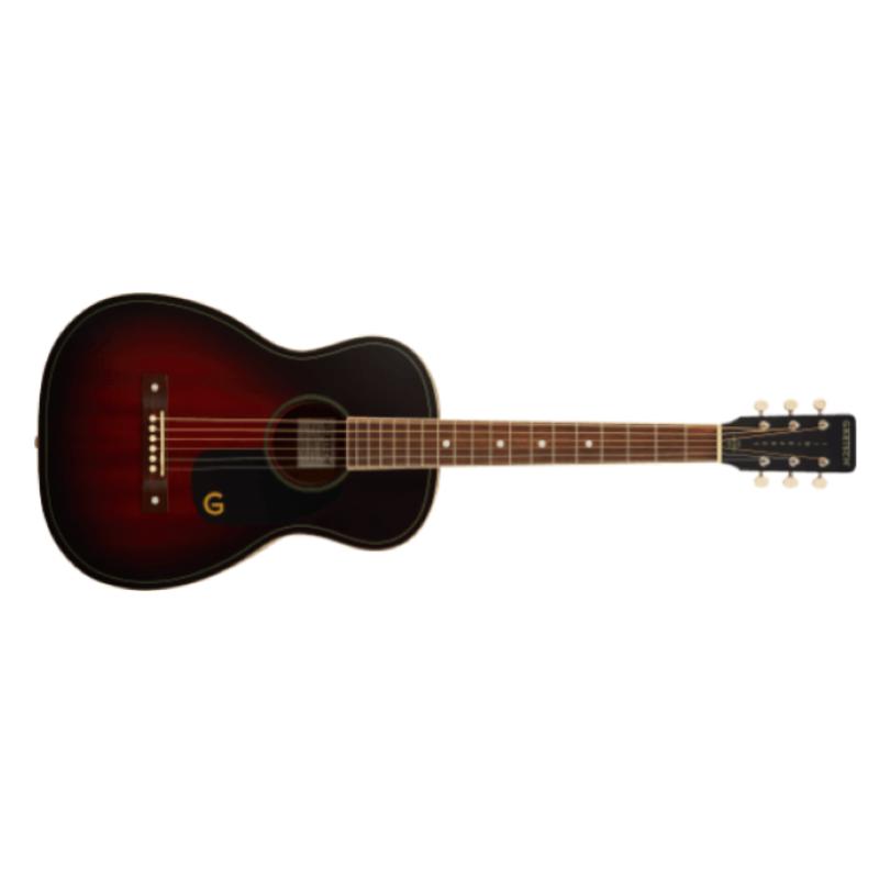 Gretsch Jim Dandy™ Parlor, Walnut Fingerboard, Black Pickguard, Deep Cherry Burst