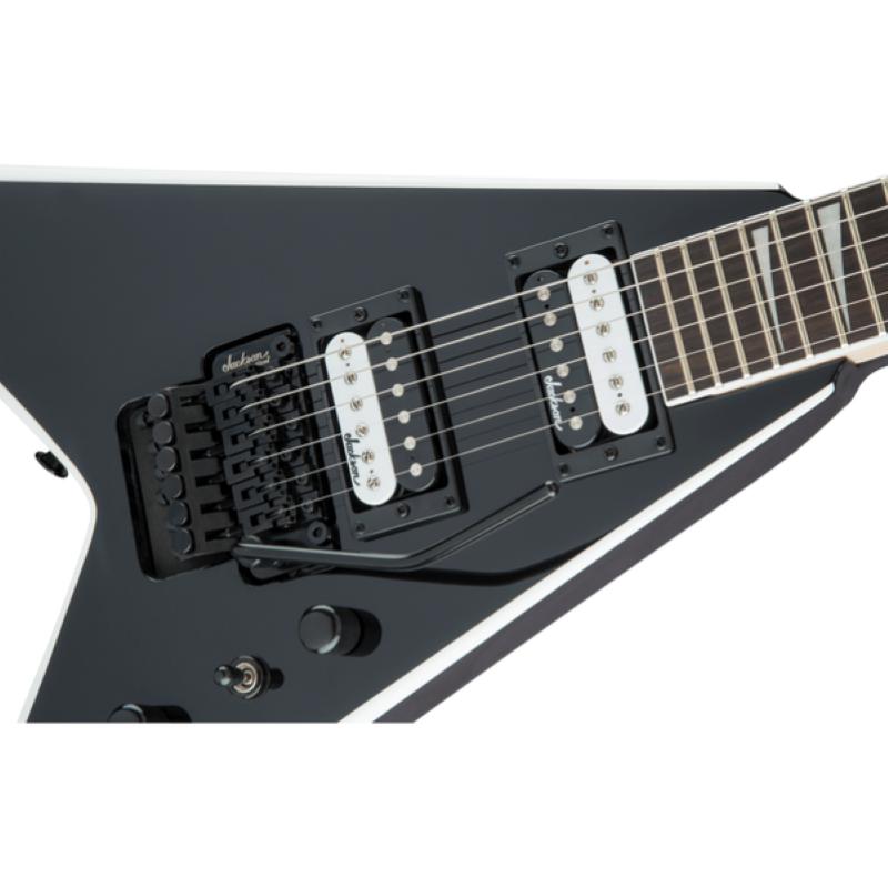 Jackson JS Series King V™ JS32 Black with White Bevels 2910124572