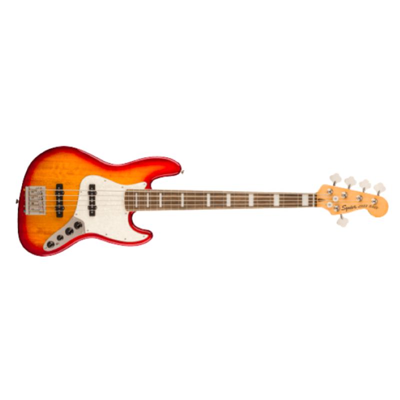 Fender Squier Classic Vibe™ Active '70s Jazz Bass® V, Laurel Fingerboard, White Pearloid Pickguard, Sienna Sunburst 0374554547