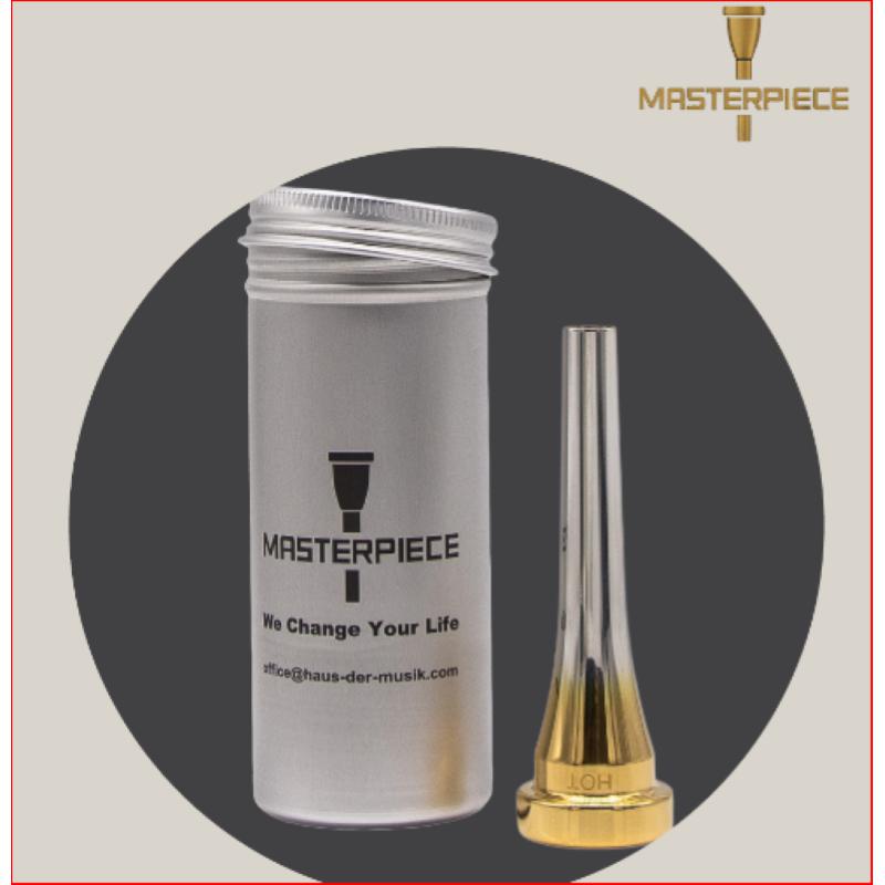 DaCarbo Bocchino Tromba Sib argentat con tazza e appoggio dorato a mano