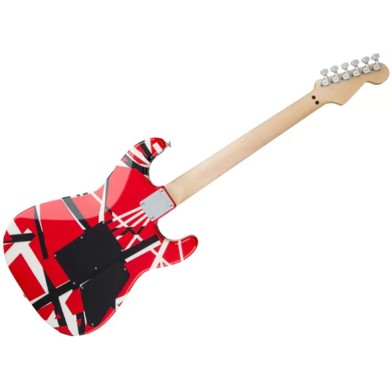 EVH Striped Series LH R/B/W, Maple Fingerboard, Red, Black and White Stripes 5107912503