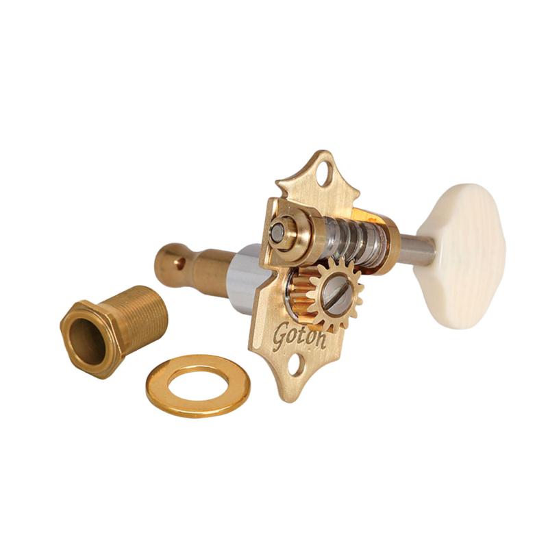 Gotoh Meccaniche Acustica 3L+3R Brass Set di meccaniche 3+3 per chitarra acustica