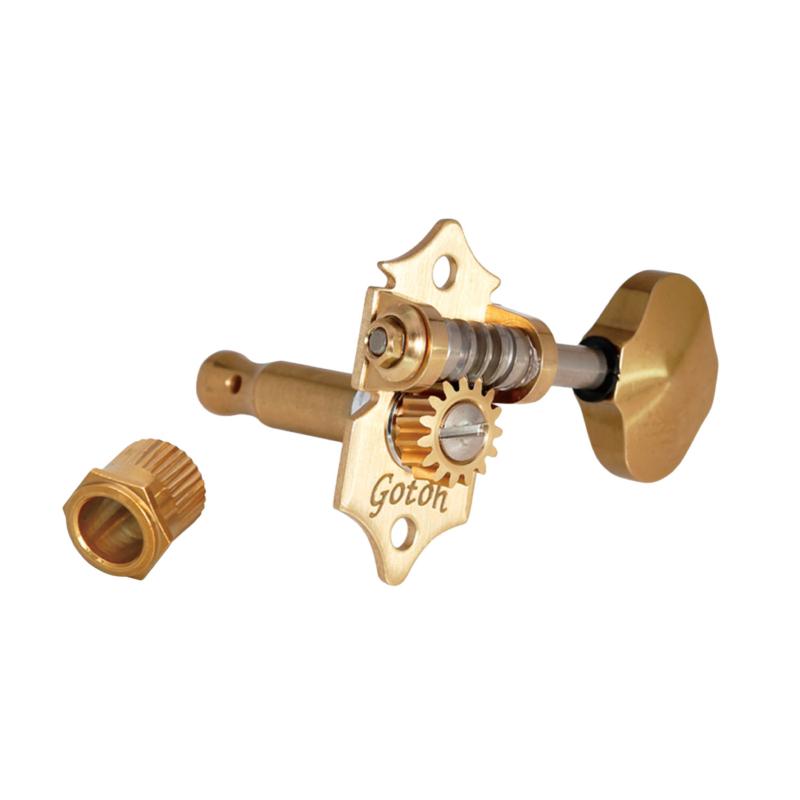 Gotoh Meccaniche Acustica 3L+3R Brass Set di meccaniche 3+3 per chitarra acustica