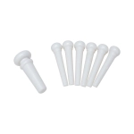 DAndrea Piroli bianchi per ponte con end pin Set 7pcs Piroli per ponte chitarra acustica ed end pin