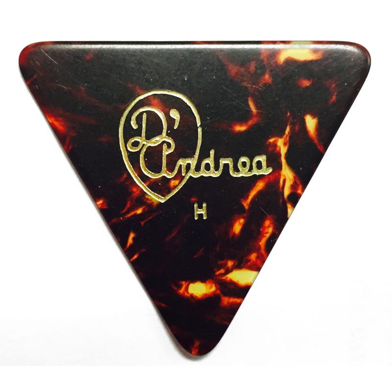 DAndrea Plettri 0,96 Triangolo Celluloid Shell Refil 72pcs Busta 72 plettri Celluloid Shell