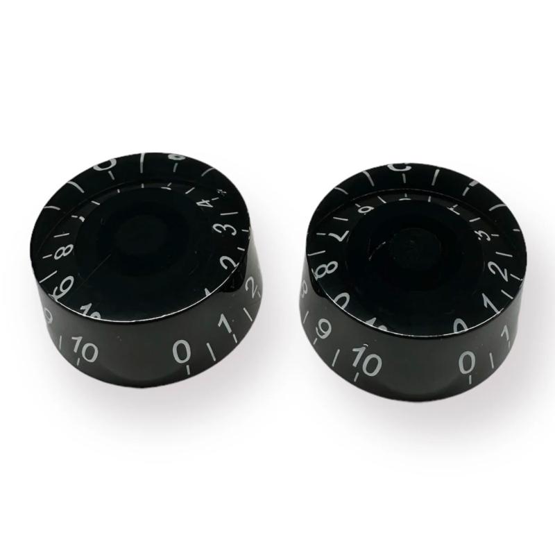 AXLABS Speed knob black/white font 2pcs Set Speed Knob 2x