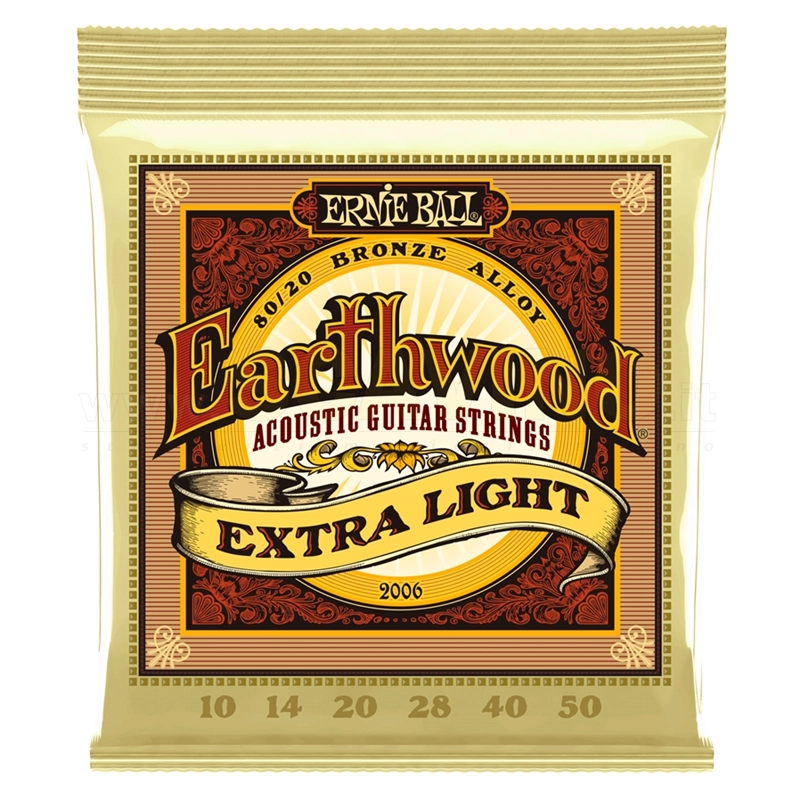 Ernie Ball 2006 Earthwood Extra Light Muta per Chitarra Acustica