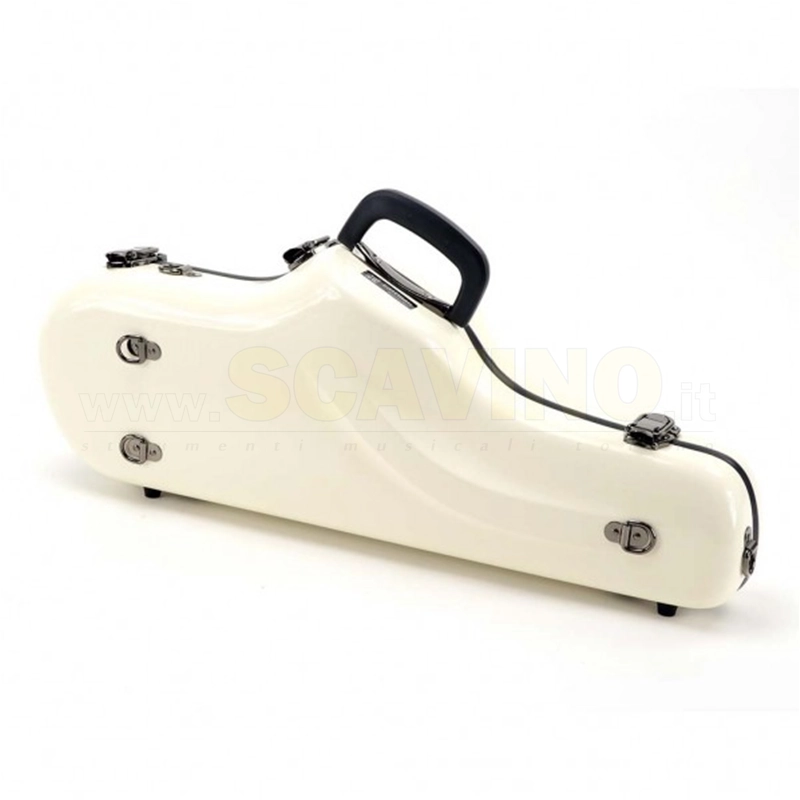 Eastman Shiny Case Astuccio in Fiberglass per Sax Alto Bianco