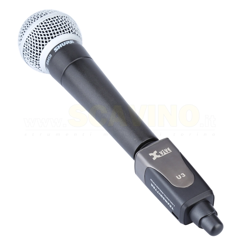 XVIVE U3 Kit Wireless 2.4GHz, Trasmettitore e Ricevitore Wireless Mic e Linea