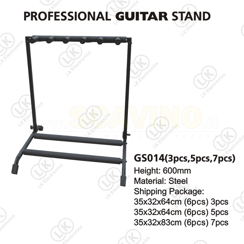 SMPROAUDIO GS014-3 STAND MULTIPLO 3 CHITARRE