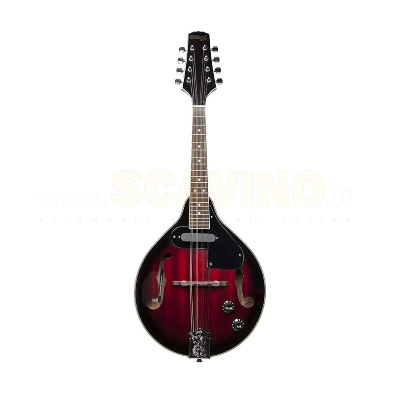 Stagg M50E Red Burst Mandolino Elettrico bluegrass