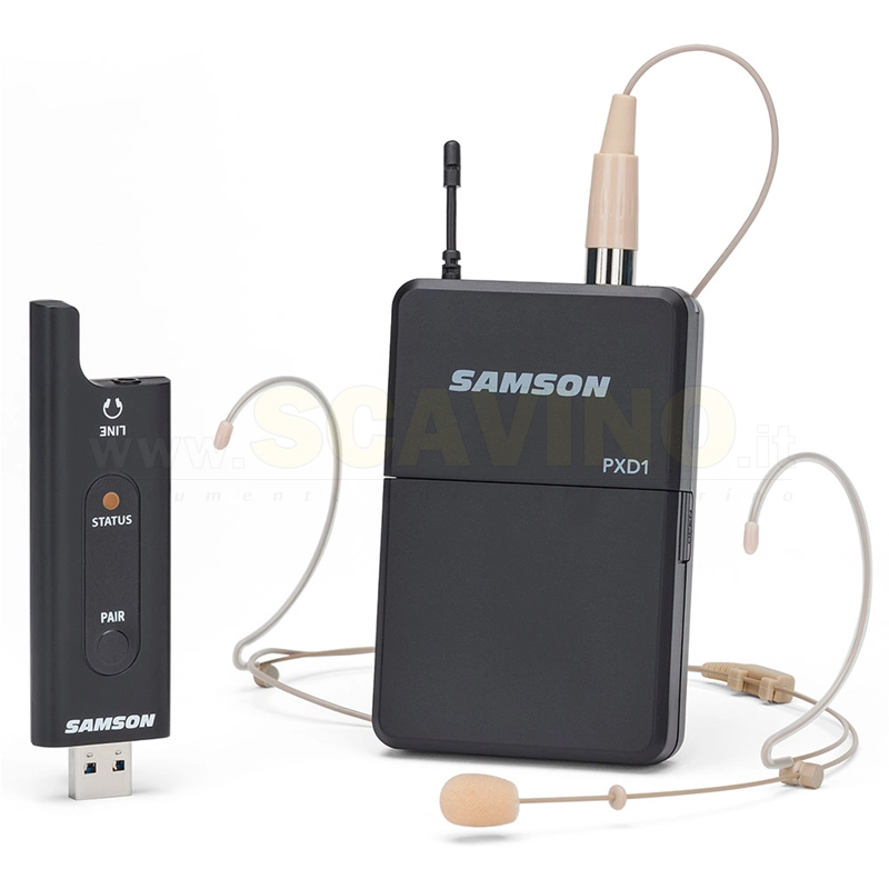 Samson XPD2 Headset USB Digital Wireless System - 2.4 GHz