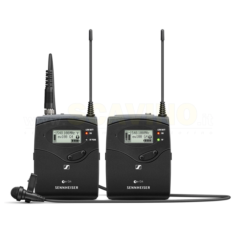 Sennheiser EW122P G4 Microfono lavalier per telecamera