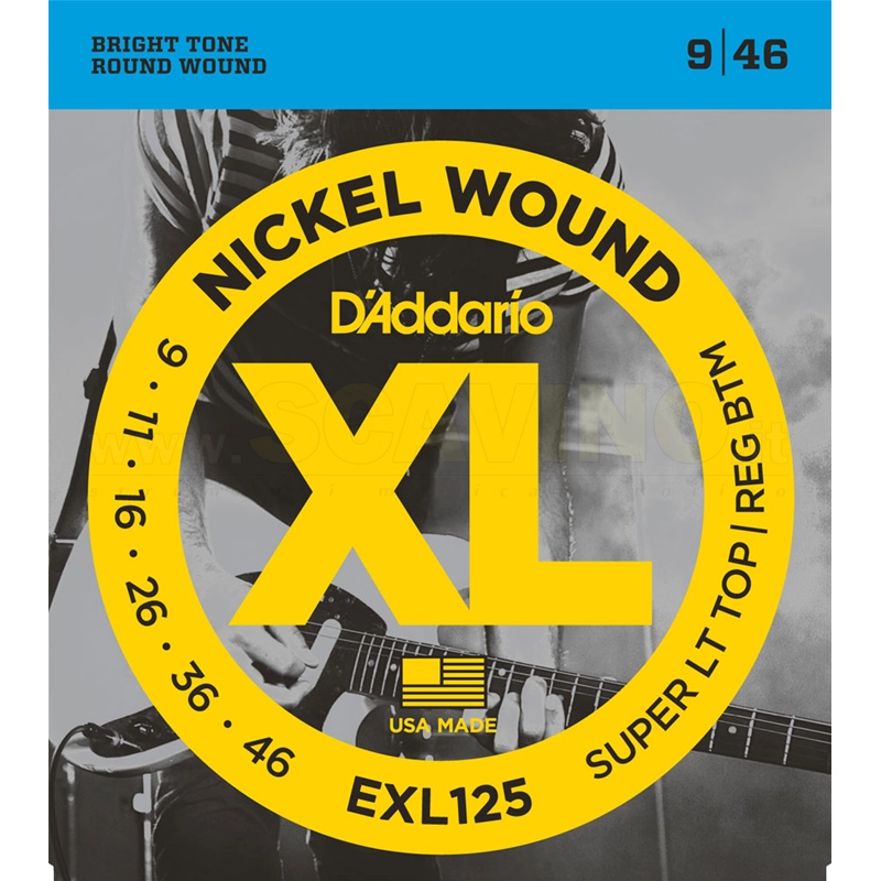 D'addario EXL125 Set Corde per Chitarra Elettrica 9-46