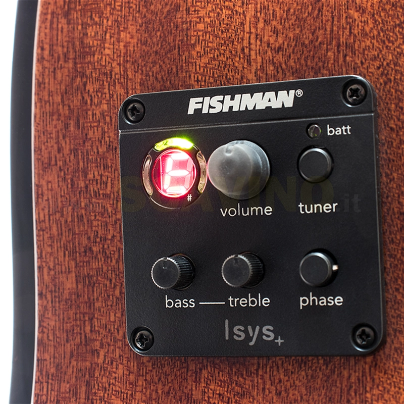 Goldwood Grand auditorium cutaway Eq Sunburst