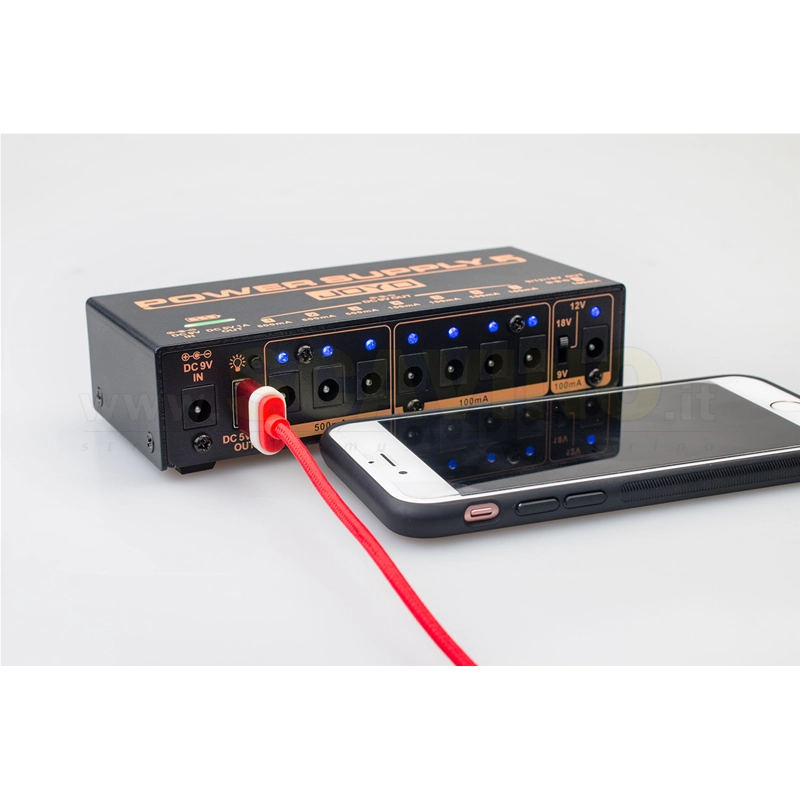 JOYO JP-05 Alimentatore Multiplo 9-12-18 Volt con USB