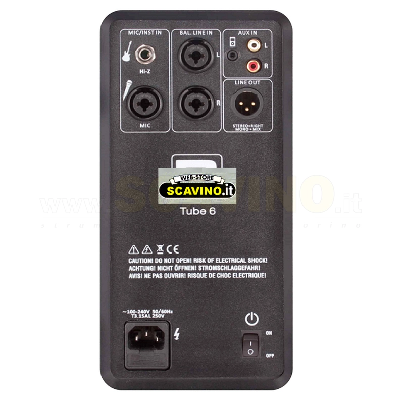 MPAUDIO TUBE 6GR COLONNA A BATTERIA AMPLIFICATA BLUETOOTH