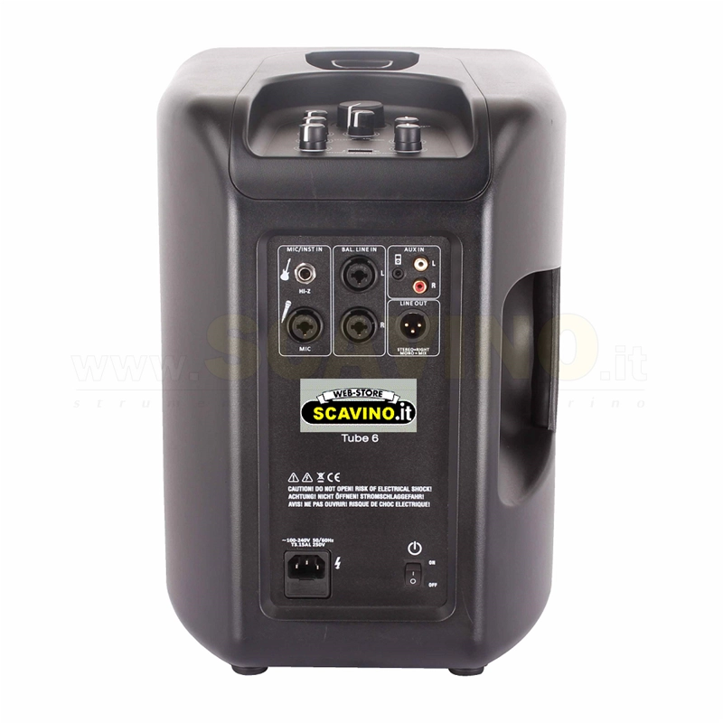 MPAUDIO TUBE 6GR COLONNA A BATTERIA AMPLIFICATA BLUETOOTH